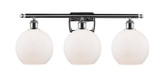 Bathroom Fixtures Three Lights by Innovations ( 405 | 516-3W-PC-G121-8 Ballston ) 