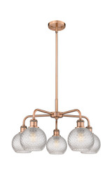 Mid. Chandeliers Glass Down by Innovations ( 405 | 516-5CR-AC-G122C-6CL Ballston ) 