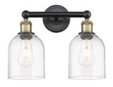 Bathroom Fixtures Two Lights by Innovations ( 405 | 616-2W-BAB-G558-6CL Edison ) 