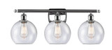 Bathroom Fixtures Three Lights by Innovations ( 405 | 516-3W-PC-G124-8-LED Ballston ) 