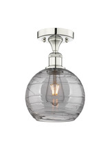 Semi-Flush Mts. Glass Down by Innovations ( 405 | 616-1F-PN-G1213-8SM Edison ) 