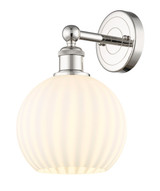 Sconces Single Glass by Innovations ( 405 | 616-1W-PN-G1217-8WV Edison ) 