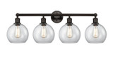 Bathroom Fixtures Four Lights by Innovations ( 405 | 616-4W-OB-G122-8 Edison ) 