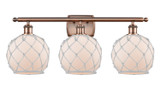 Bathroom Fixtures Three Lights by Innovations ( 405 | 516-3W-AC-G121-8RW Ballston ) 