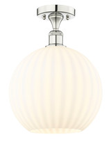 Semi-Flush Mts. Glass Down by Innovations ( 405 | 616-1F-PN-G1217-12WV Edison ) 