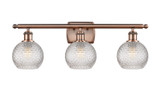 Bathroom Fixtures Three Lights by Innovations ( 405 | 516-3W-AC-G122C-6CL Ballston ) 