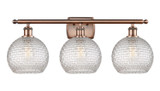 Bathroom Fixtures Three Lights by Innovations ( 405 | 516-3W-AC-G122C-8CL Ballston ) 