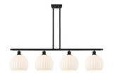 Linear/Island 4 Light + by Innovations ( 405 | 516-4I-BK-G1217-10WV Ballston ) 