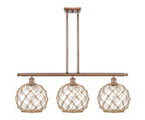 Linear/Island 3 Light Bar by Innovations ( 405 | 516-3I-AC-G122-10RB-LED Ballston ) 
