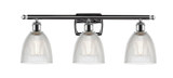 Bathroom Fixtures Three Lights by Innovations ( 405 | 516-3W-PC-G382-LED Ballston ) 