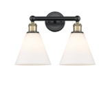 Bathroom Fixtures Two Lights by Innovations ( 405 | 616-2W-BAB-GBC-81 Edison ) 