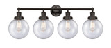 Bathroom Fixtures Four Lights by Innovations ( 405 | 616-4W-OB-G204-8 Edison ) 
