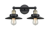 Bathroom Fixtures Two Lights by Innovations ( 405 | 616-2W-BAB-M6-BK Edison ) 