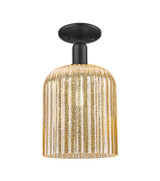 Semi-Flush Mts. Glass Down by Innovations ( 405 | 716-1C-BK-G559-8ME Arcadia ) 