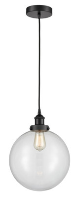 Mini Pendants Glass Down by Innovations ( 405 | 616-1PH-BK-G202-12 Edison ) 