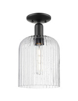 Semi-Flush Mts. Glass Down by Innovations ( 405 | 716-1C-BK-G559-8SDY Arcadia ) 