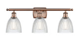 Bathroom Fixtures Three Lights by Innovations ( 405 | 516-3W-AC-G382 Ballston ) 