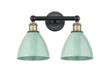 Bathroom Fixtures Two Lights by Innovations ( 405 | 616-2W-BAB-MBD-75-SF Edison ) 