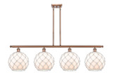 Linear/Island 4 Light + by Innovations ( 405 | 516-4I-AC-G121-10RW-LED Ballston ) 