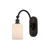 Sconces Single Glass by Innovations ( 405 | 518-1W-OB-G341-LED Ballston ) 