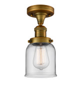 Semi-Flush Mts. Glass Down by Innovations ( 405 | 517-1CH-BB-G52-LED Franklin Restoration ) 