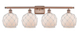 Bathroom Fixtures Four Lights by Innovations ( 405 | 516-4W-AC-G121-8RW Ballston ) 