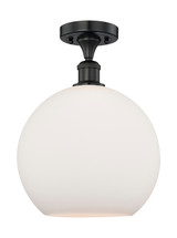 Semi-Flush Mts. Glass Down by Innovations ( 405 | 616-1F-BK-G121-12 Edison ) 