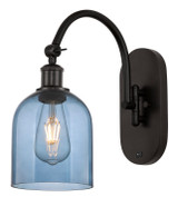 Sconces Single Glass by Innovations ( 405 | 518-1W-OB-G558-6BL Ballston ) 