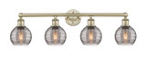 Bathroom Fixtures Four Lights by Innovations ( 405 | 616-4W-AB-G1213-6SM Edison ) 