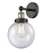 Sconces Single Glass by Innovations ( 405 | 616-1W-BAB-G204-8 Edison ) 