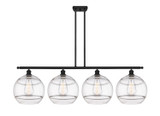 Linear/Island 4 Light + by Innovations ( 405 | 516-4I-BK-G556-12CL Ballston ) 