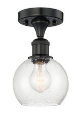 Semi-Flush Mts. Glass Down by Innovations ( 405 | 616-1F-BK-G124-6 Edison ) 