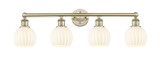 Bathroom Fixtures Four Lights by Innovations ( 405 | 616-4W-AB-G1217-6WV Edison ) 