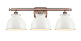 Bathroom Fixtures Three Lights by Innovations ( 405 | 516-3W-AC-M14-W Ballston ) 