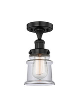 Semi-Flush Mts. Glass Down by Innovations ( 405 | 616-1F-BK-G182S Edison ) 