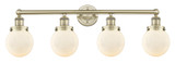 Bathroom Fixtures Four Lights by Innovations ( 405 | 616-4W-AB-G201-6 Edison ) 