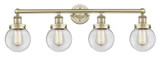Bathroom Fixtures Four Lights by Innovations ( 405 | 616-4W-AB-G202-6 Edison ) 