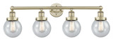Bathroom Fixtures Four Lights by Innovations ( 405 | 616-4W-AB-G204-6 Edison ) 