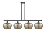 Linear/Island 4 Light + by Innovations ( 405 | 516-4I-BK-G96-L Ballston ) 