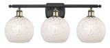 Bathroom Fixtures Three Lights by Innovations ( 405 | 516-3W-BAB-G1216-8WM Ballston ) 