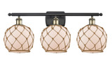 Bathroom Fixtures Three Lights by Innovations ( 405 | 516-3W-BAB-G121-8RB Ballston ) 