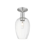 Semi-Flush Mts. Glass Down by Innovations ( 405 | 716-1C-SN-G457-6CL Arcadia ) 