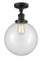 Semi-Flush Mts. Directional by Innovations ( 405 | 517-1CH-BK-G202-10-LED Franklin Restoration ) 