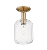Semi-Flush Mts. Glass Down by Innovations ( 405 | 716-1C-CB-G460-7CL Arcadia ) 