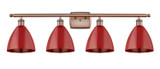 Bathroom Fixtures Four Lights by Innovations ( 405 | 516-4W-AC-MBD-75-RD-LED Ballston ) 