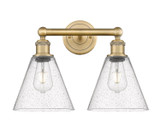 Bathroom Fixtures Two Lights by Innovations ( 405 | 616-2W-BB-GBC-84 Edison ) 