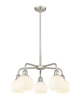 Mid. Chandeliers Glass Down by Innovations ( 405 | 516-5CR-SN-G1217-6WV Ballston ) 