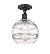 Semi-Flush Mts. Glass Down by Innovations ( 405 | 616-1F-BK-G556-10CL Edison ) 