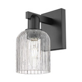 Sconces Single Glass by Innovations ( 405 | 716-1W-BK-G559-5CL Arcadia ) 