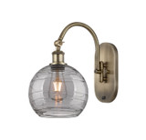 Sconces Single Glass by Innovations ( 405 | 518-1W-AB-G1213-8SM Ballston ) 